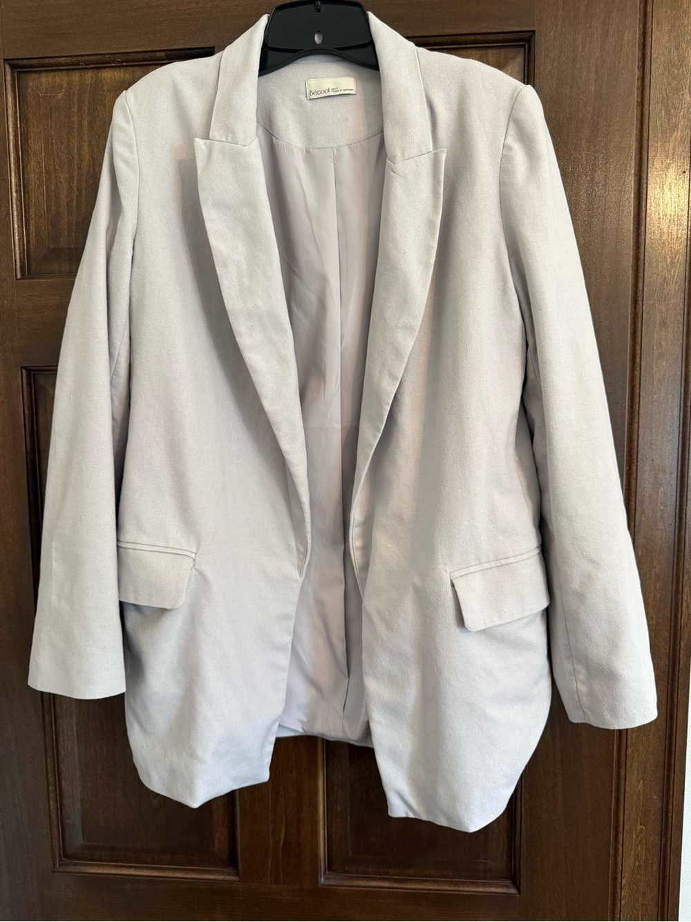 BE COOL Light Gray Women's Blazer Jacket